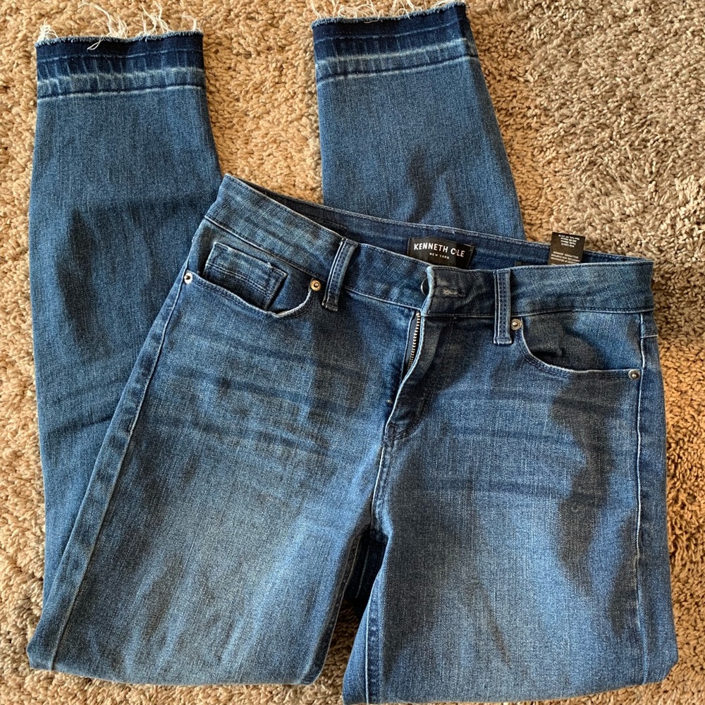 Kenneth Cole Stretch Ankle Skinny Jeans